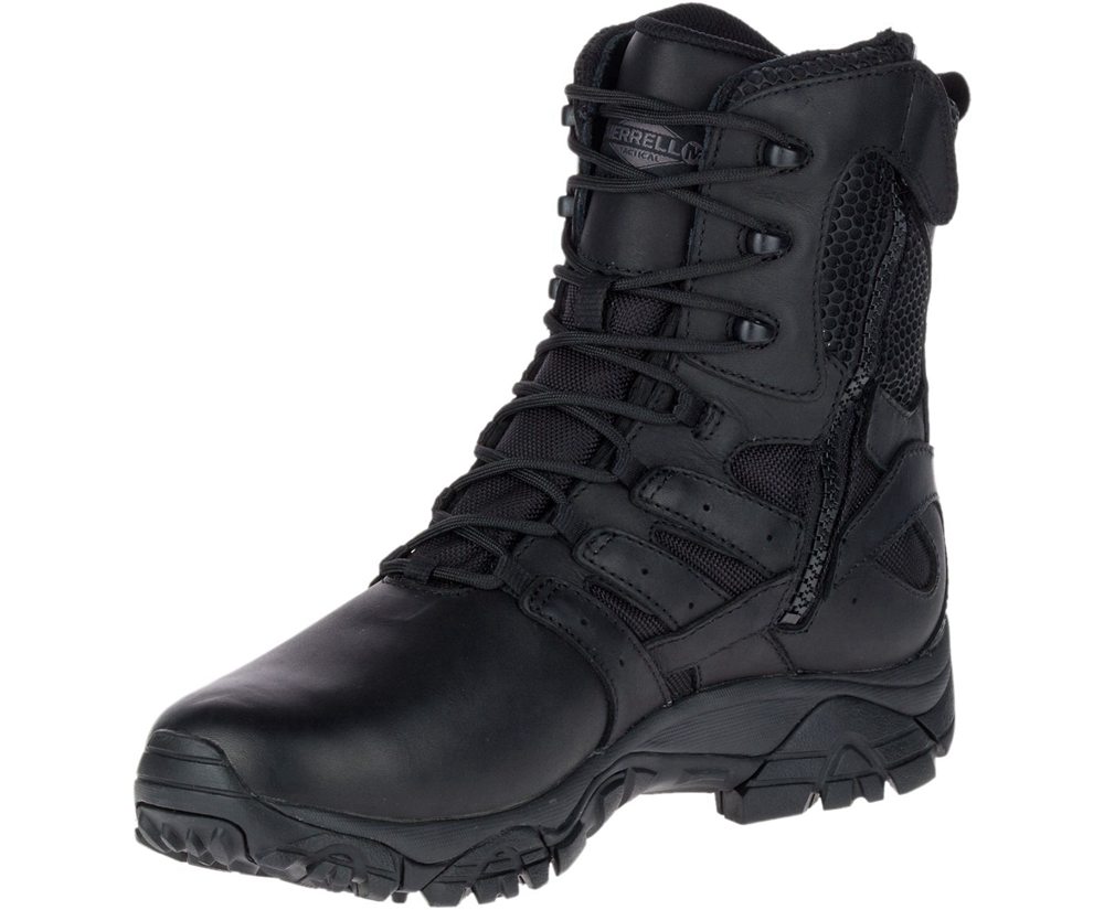 Botas Mujer - Merrell Moab 2 8\" Tactical Response Waterproof - Negras - UXYR-58207